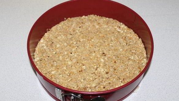 ШАГ 4. чизкейк на овсяной основе с вишней