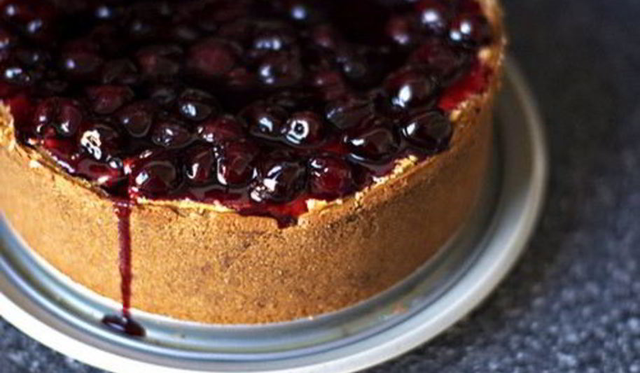 Рецепт чизкейк нью-йорк с вишней и крекером