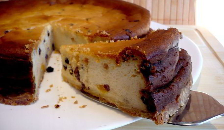 Рецепт чизкейк с апельсином и изюмом