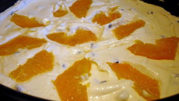 ШАГ 9. чизкейк с апельсином и изюмом