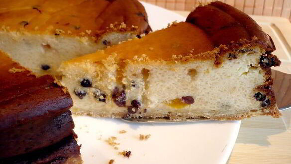 ШАГ 10. чизкейк с апельсином и изюмом