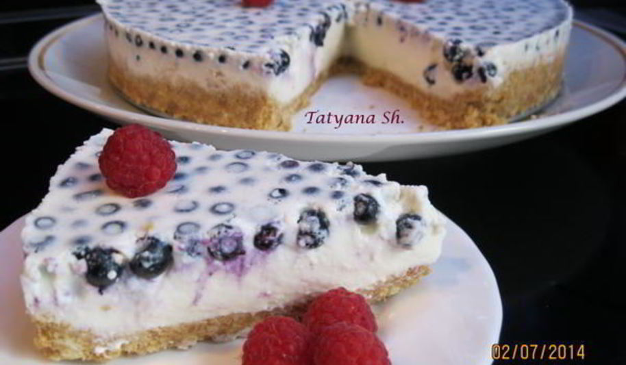 Рецепт чизкейк с черникой без выпечки