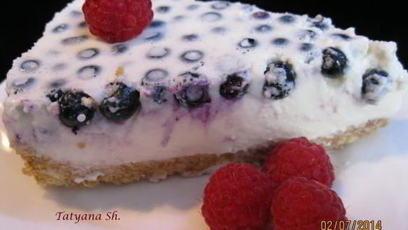 ШАГ 7. чизкейк с черникой без выпечки