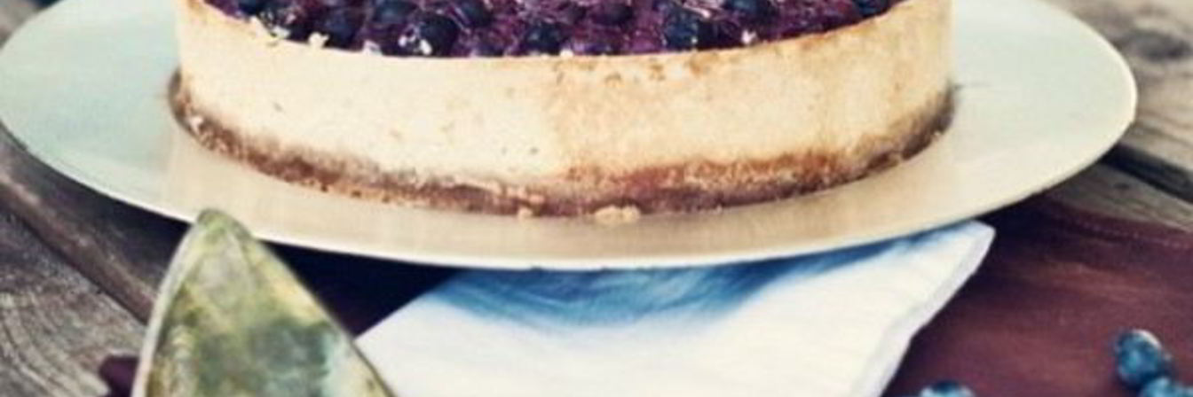 Чизкейк с черникой