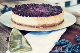Чизкейк с черникой