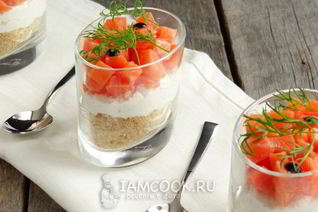 Чизкейк с лососем