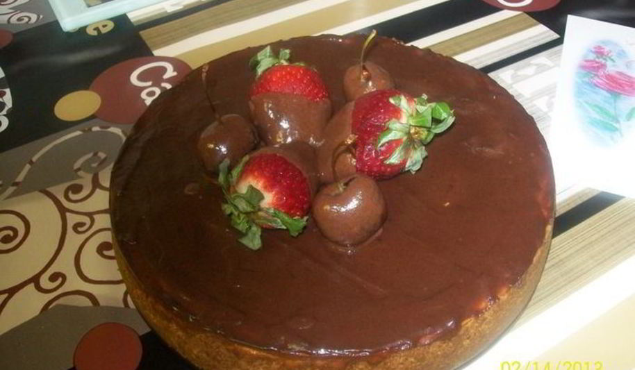 Рецепт чизкейк с шоколадным топпингом