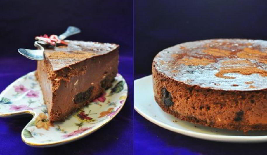 Рецепт чизкейк с шоколадом и черносливом