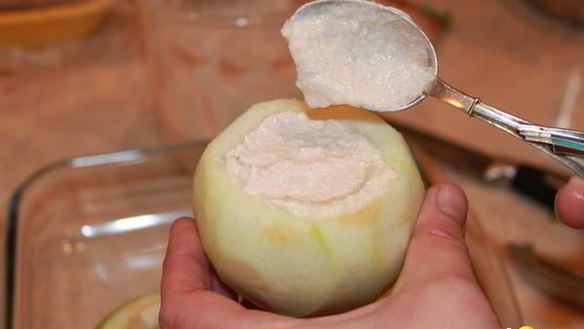 ШАГ 3. чизкейк в яблоке — запеченное яблоко