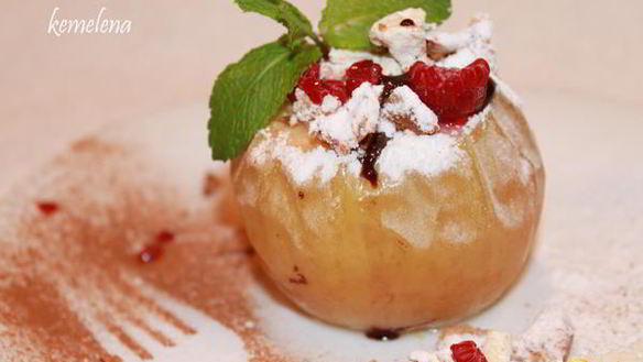 ШАГ 8. чизкейк в яблоке — запеченное яблоко