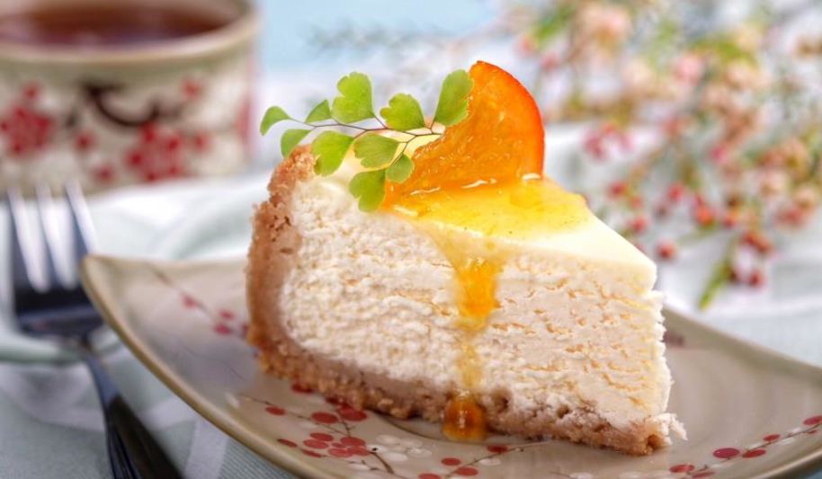 Рецепт домашний чизкейк с апельсиновым соусом