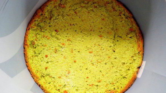 ШАГ 15. фисташковый чизкейк с малиной