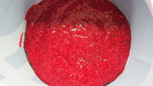 ШАГ 16. фисташковый чизкейк с малиной