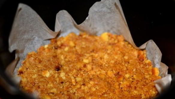 ШАГ 2. клубничный чизкейк в мультиварке