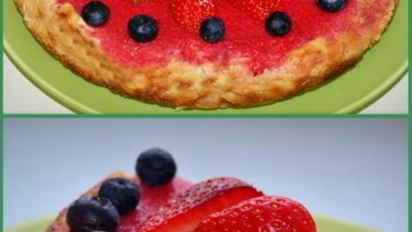 ШАГ 8. клубничный чизкейк в мультиварке