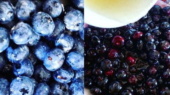 ШАГ 4. летний чизкейк с рикоттой и голубикой без выпечки