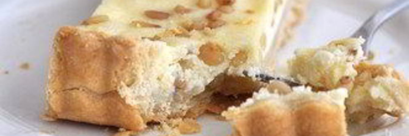 Лимонный чизкейк с кедровыми орехами