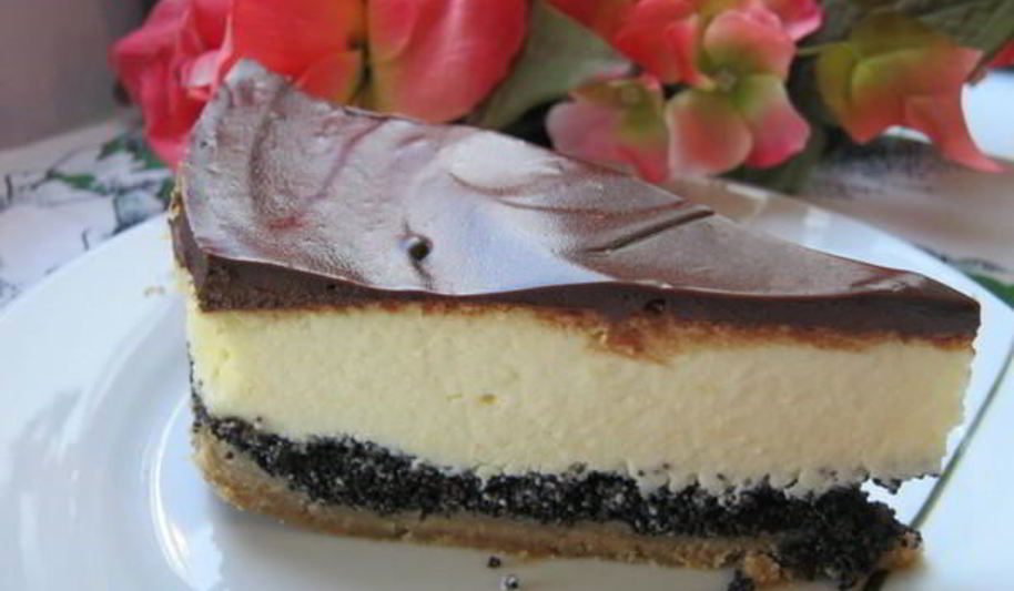 Рецепт лимонный чизкейк с маком и шоколадом