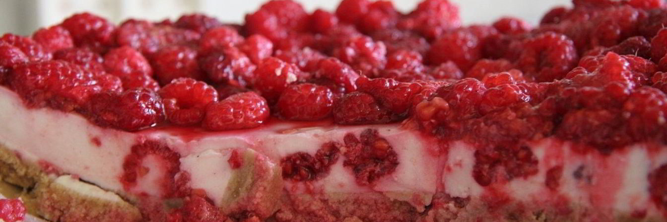 Малиновый чизкейк с творогом