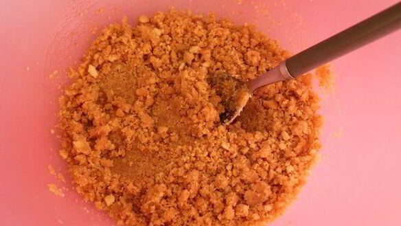 ШАГ 2. мраморный чизкейк из мультиварки