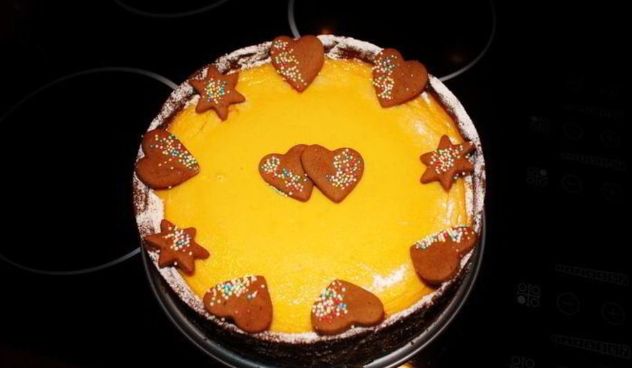 Рецепт нежный тыквенный чизкейк на основе теста пипаркук