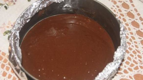 ШАГ 2. шоколадный чизкейк с малиной