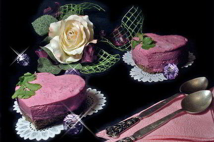 Свекольный чизкейк с сельдью