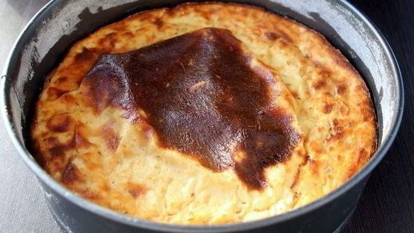 ШАГ 6. сырный чизкейк с крабовыми палочками