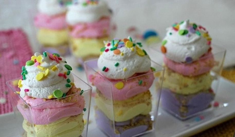 Рецепт трайфл чизкейк с сушеной вишней, апельсином и цветками лаванды