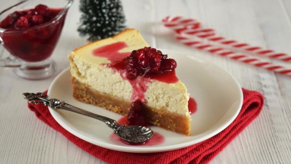 ШАГ 6. творожный чизкейк с клюквой