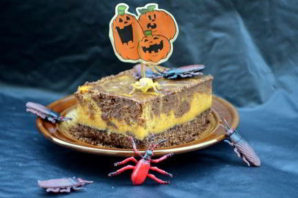 Тыквенно-шоколадный чизкейк