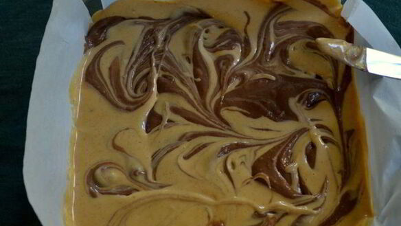 ШАГ 5. тыквенно-шоколадный чизкейк