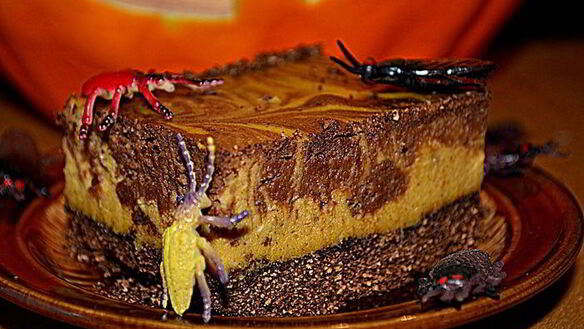 ШАГ 7. тыквенно-шоколадный чизкейк