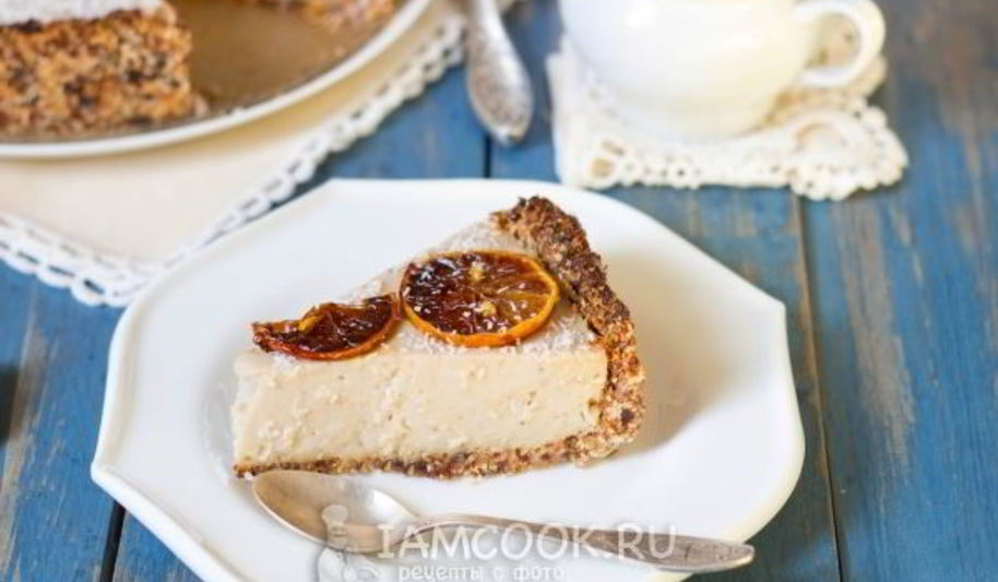 Рецепт вегетарианский кокосовый чизкейк