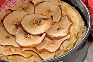 Яблочный чизкейк