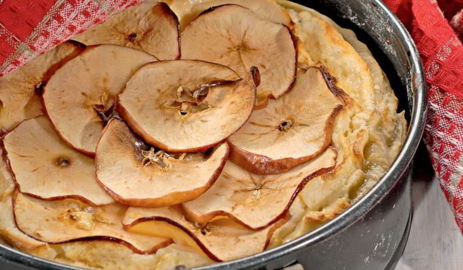 Рецепт яблочный чизкейк