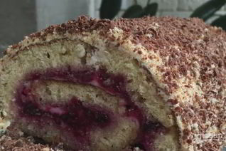 Домашний творожный рулет