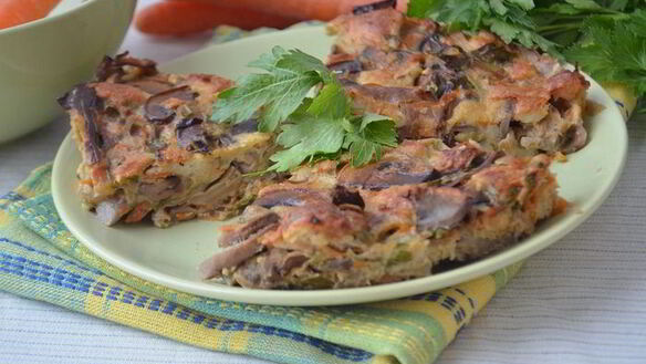 ШАГ 10. ароматный грибной кекс-пирог