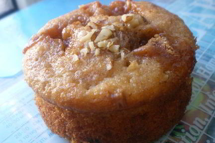 Банановый кекс с орехами