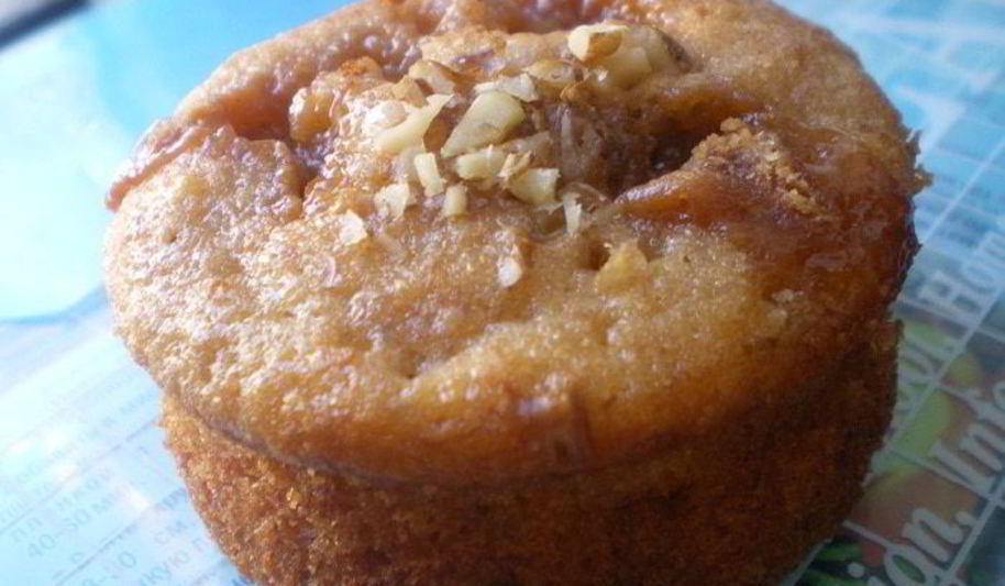 Рецепт банановый кекс с орехами