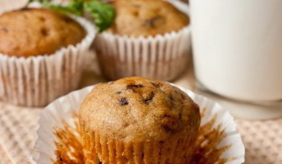 Рецепт банановые кексики с шоколадом