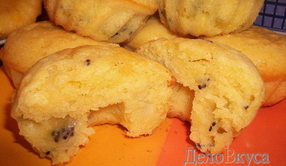 Рецепт бисквитные кексы с кусочками киви