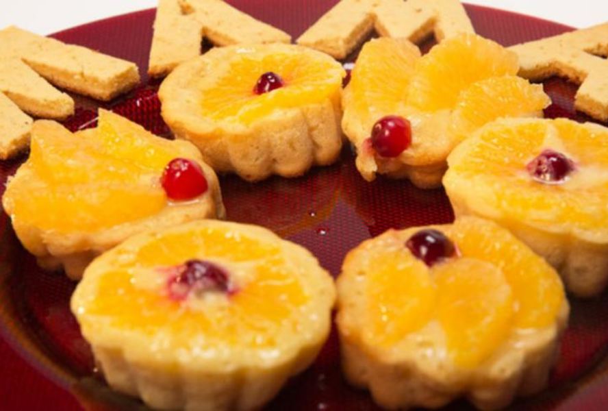 Имбирные кексы с мандаринами