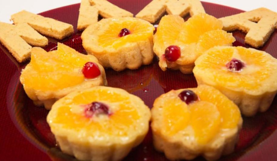 Рецепт имбирные кексы с мандаринами