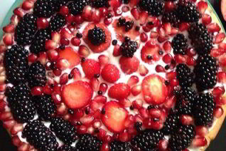 Йогуртовый кекс с ягодами