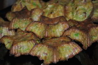 Кабачковые кексы с беконом