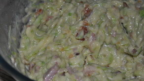 ШАГ 4. кабачковые кексы с беконом