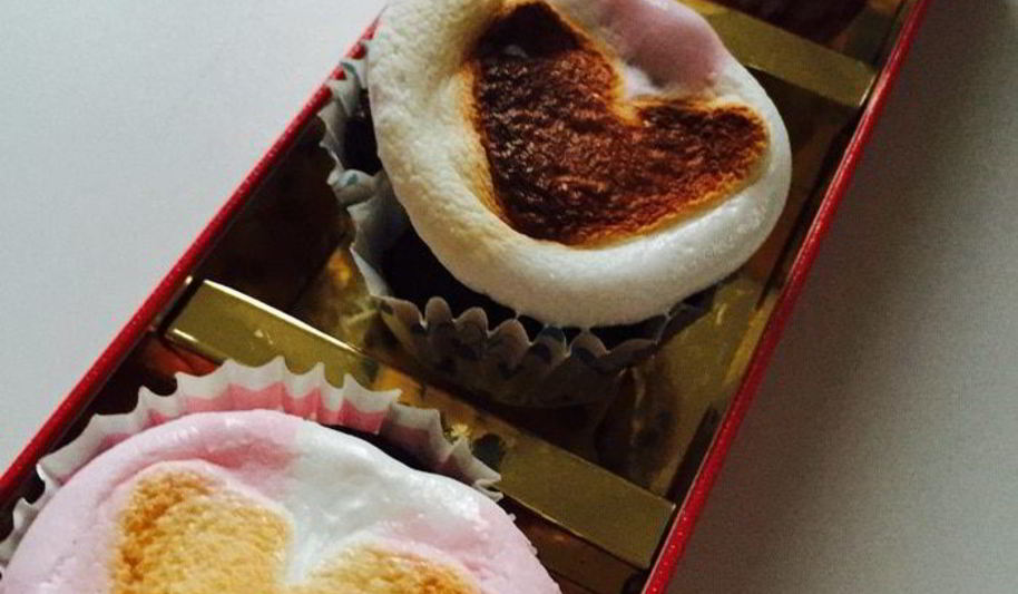 Рецепт капкейк с запеченным зефиром