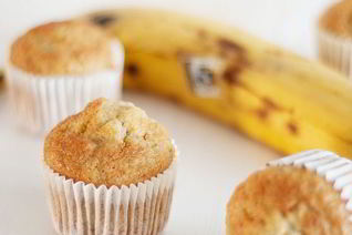 Капкейки с бананом