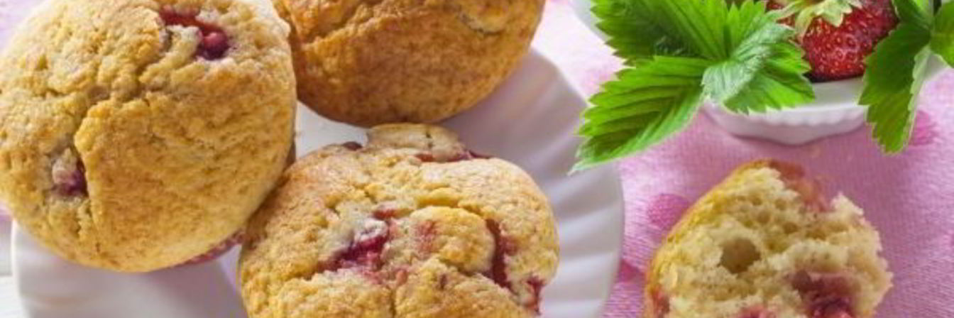 Капкейки с клубникой